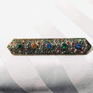 Art Deco cluster brooch